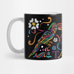 Toucan Yucatan embroidered effect Mug